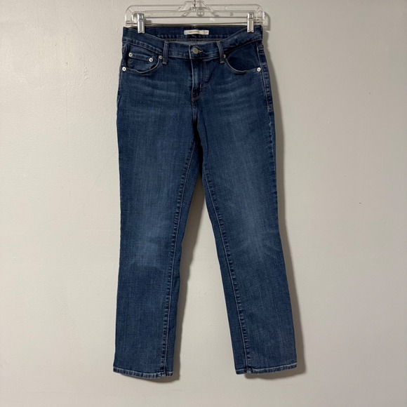 Levi's Denim - Levis 505 Straight Leg Jeans Womens Size 27 x 29 Medium Wash Blue Denim Mid Rise